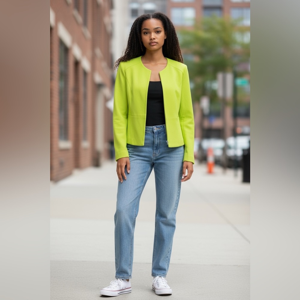 Sis * Sis - NWT -  Vintage Lime Green Women's Blazer